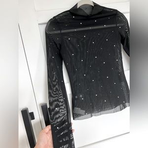 H&M sheer long sleeve top